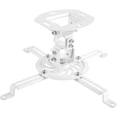 Hama Beamerhalterung, schwenkbar, drehbar, neigbar, für Decke, bis 13,5 kg Beamer-Deckenhalterung Weiß-0