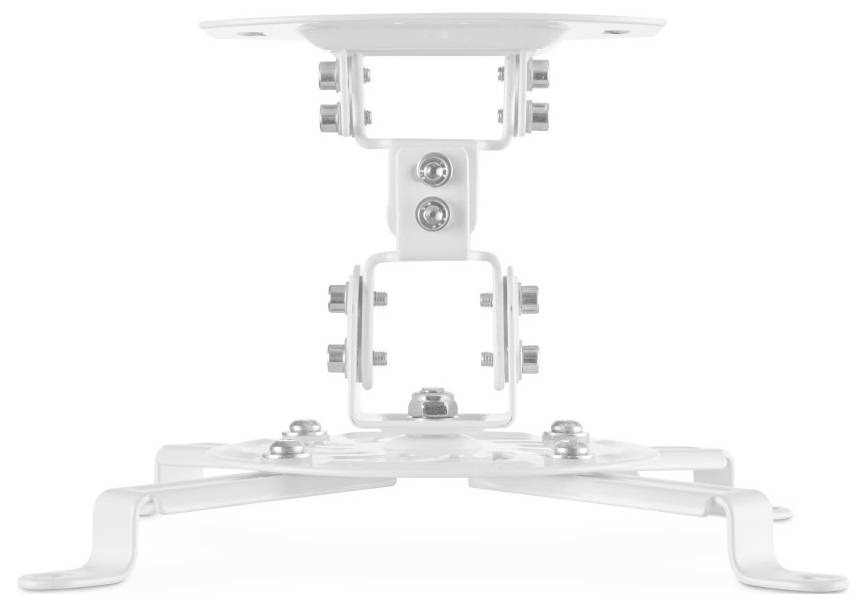 Hama Beamerhalterung, schwenkbar, drehbar, neigbar, für Decke, bis 13,5 kg Beamer-Deckenhalterung Weiß-1