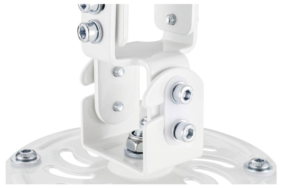 Hama Beamerhalterung, schwenkbar, drehbar, neigbar, für Decke, bis 13,5 kg Beamer-Deckenhalterung Weiß-3