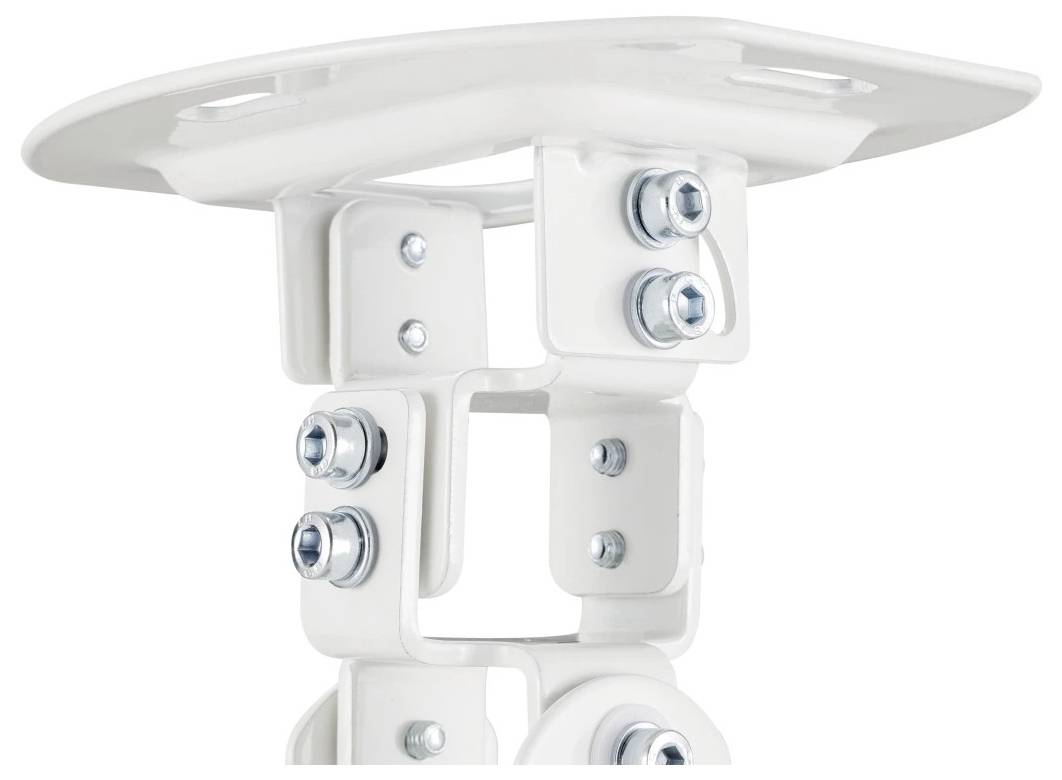 Hama Beamerhalterung, schwenkbar, drehbar, neigbar, für Decke, bis 13,5 kg Beamer-Deckenhalterung Weiß-4