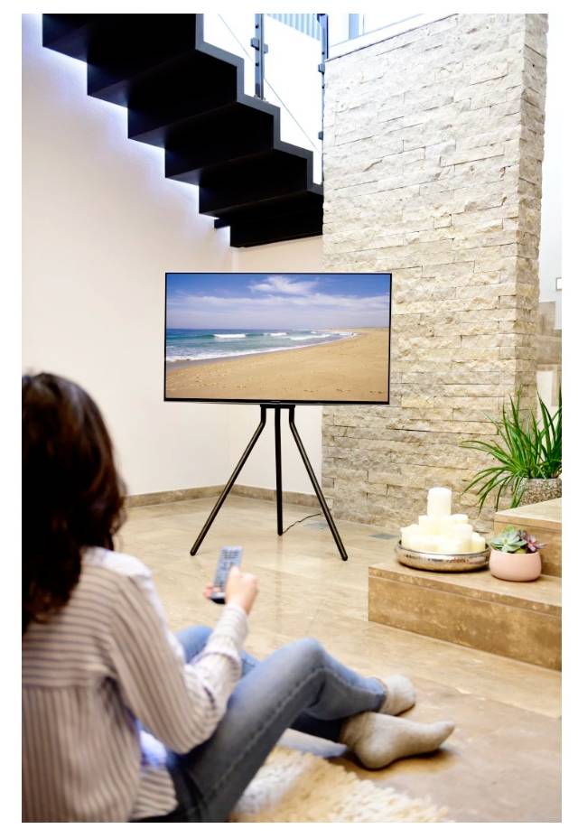 Hama TV-Ständer, Staffelei freistehend, höhenverstellbar, 191 cm (75") bis 40 kg TV-Standfuß 190,5 cm (75")-6