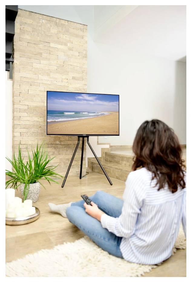 Hama TV-Ständer, Staffelei freistehend, höhenverstellbar, 191 cm (75") bis 40 kg TV-Standfuß 190,5 cm (75")-7