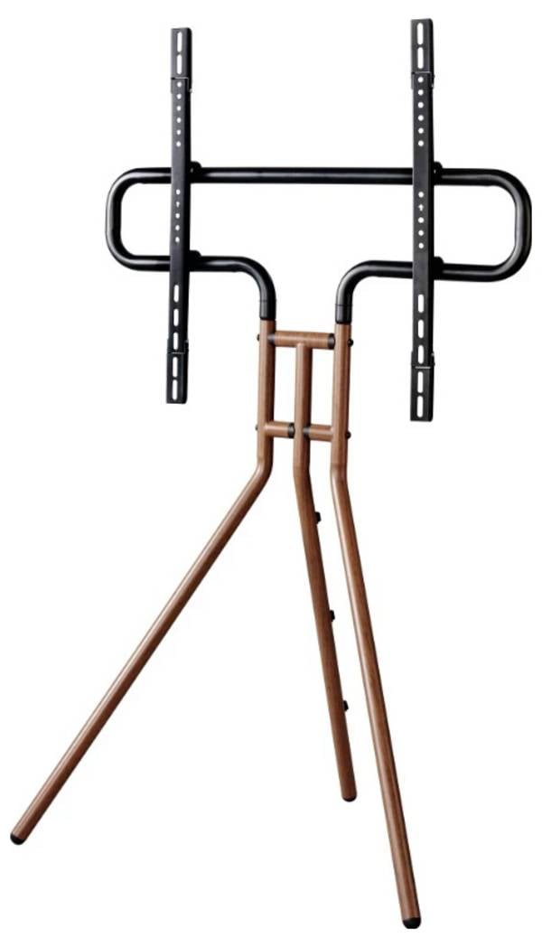 hama 00220872 TV-Stand "Staffelei-Design", 191 cm (75"), Höhe variabel, Holzoptik Walnuss