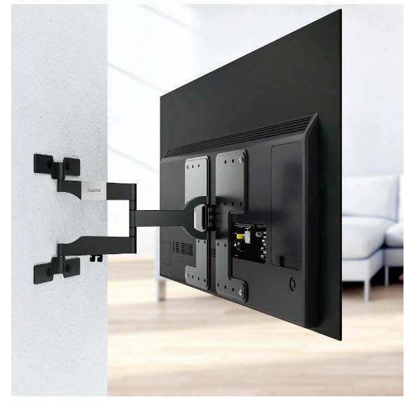 hama 00220852 TV-Wandhalterung, OLED, flach, schwenkbar, ausziehbar, 229cm (90") bis 50kg-10