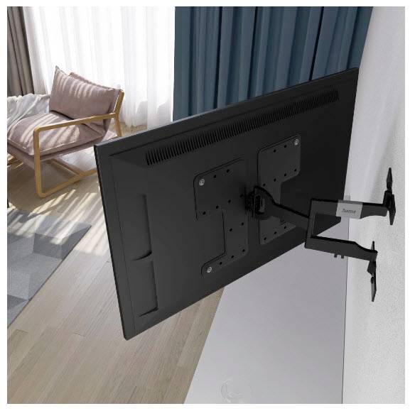 hama 00220852 TV-Wandhalterung, OLED, flach, schwenkbar, ausziehbar, 229cm (90") bis 50kg-12