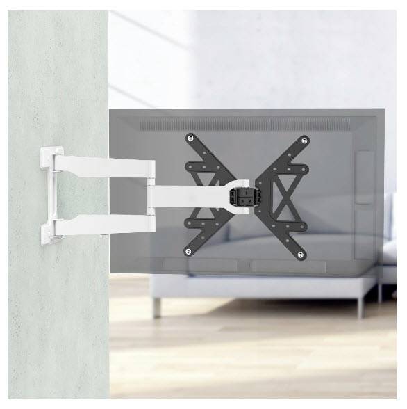 hama 00220854 TV-Wandhalterung, schwenkbar, neigbar, langer Arm, 165 cm (65"), bis 50 kg-4