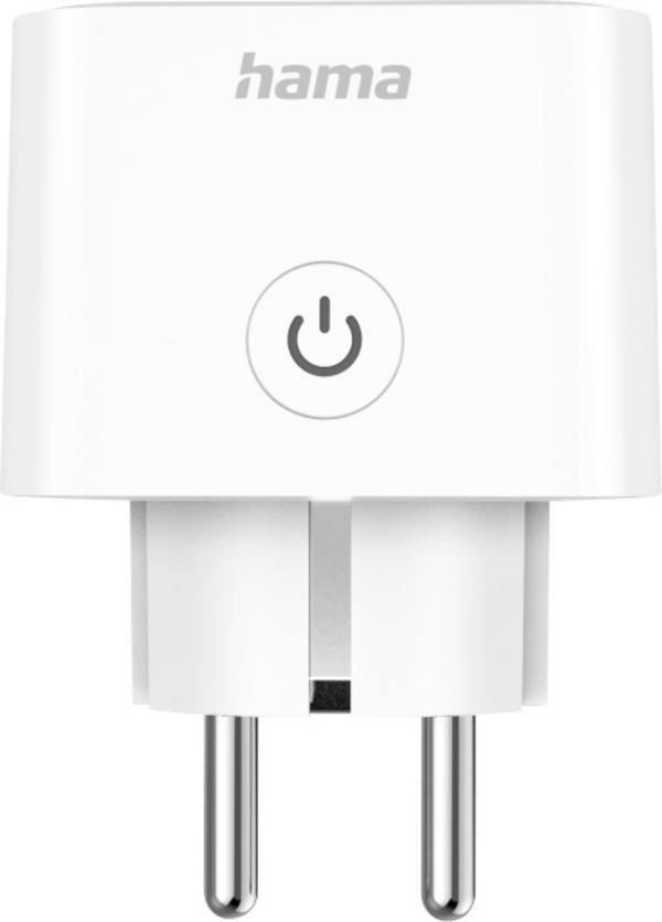 hama 00176638 Smarte WLAN-Steckdose, Matter, sprach- u. appgesteuert, nachrüstbar, 3.680W