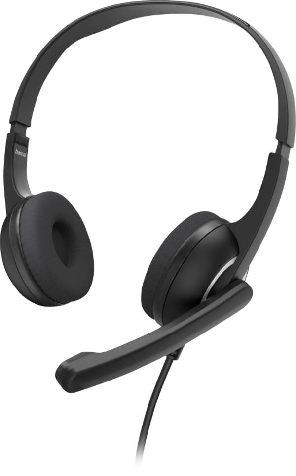 hama 00139932 PC-Office-Headset "HS-P150 V2", Stereo, Schwarz