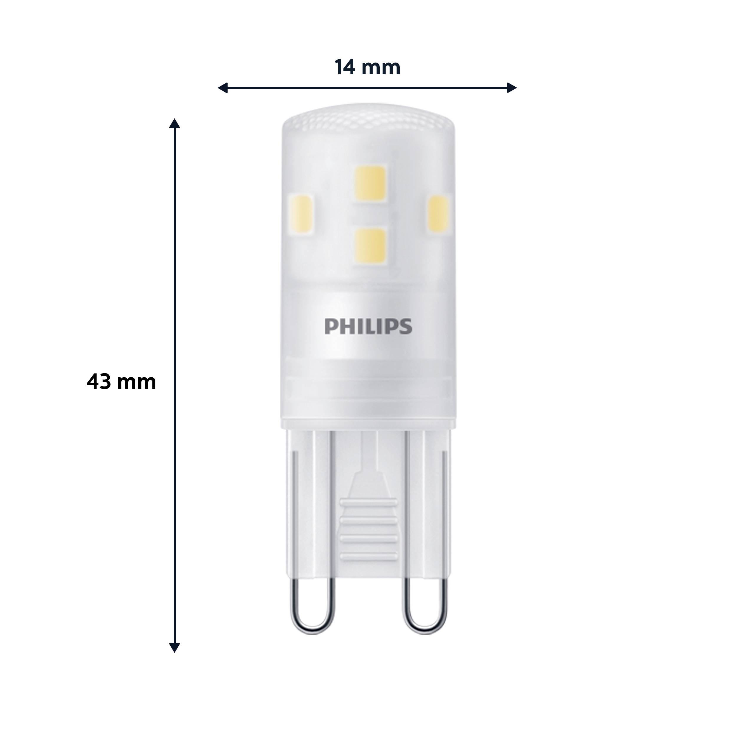 Philips 8720169302075 LED EEK E (A - G) G9 1.9 W = 25 W Warmweiß 3 St.-4
