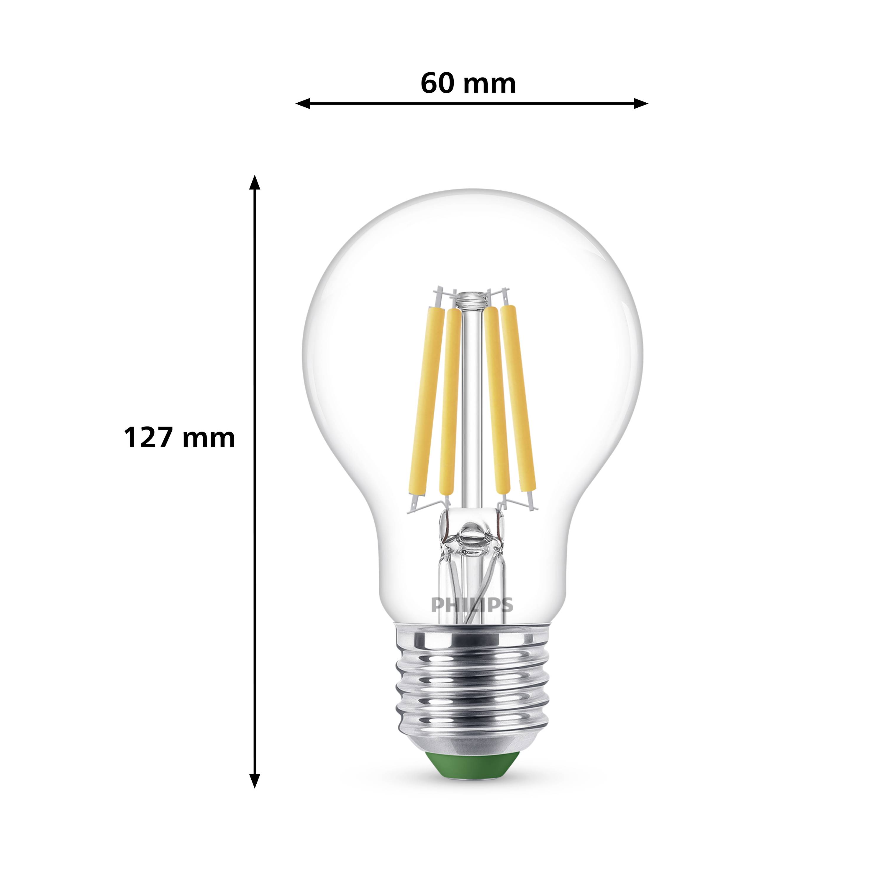 Philips 8720169283886 LED EEK A (A - G) E27 4 W = 60 W Warmweiß 3 St.-4