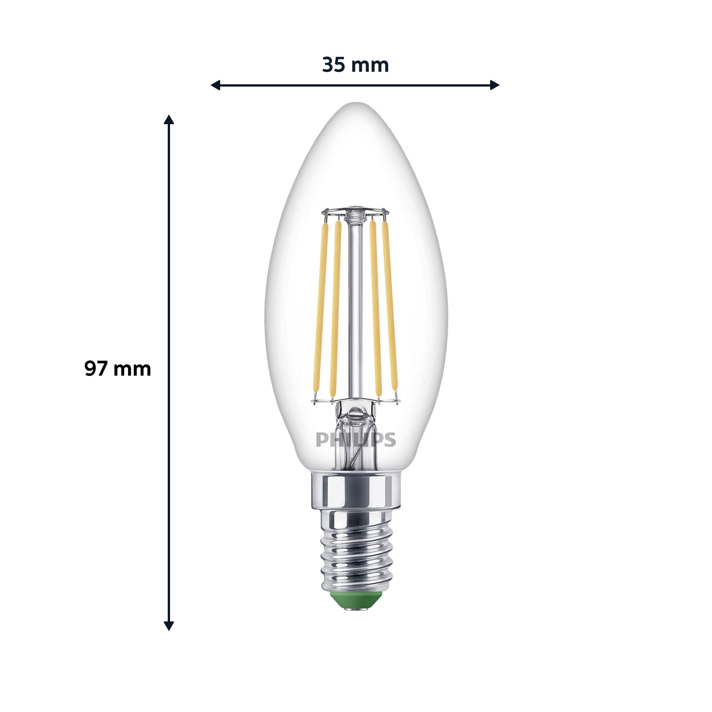 Philips 8720169325074 LED EEK A (A - G) E14 2.3 W = 40 W Warmweiß 3 St.-4