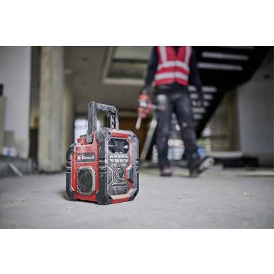 Einhell TE-CR 18 Li Akku-Radio DAB+, FM Bluetooth®, AUX, USB Rot/Schwarz-1