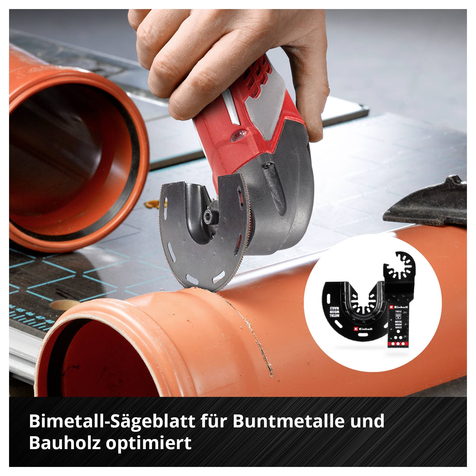 Einhell 708117 17-tlg SB Bimetall Multifunktionswerkzeug-Zubehör-Set 1 St.-3