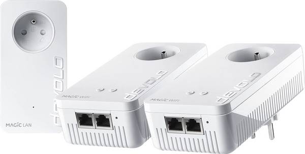 Devolo Magic 2 WiFi 6 next Powerline WLAN Multiroom Starter Kit 07195 Powerline, WLAN 2400 MBit/s