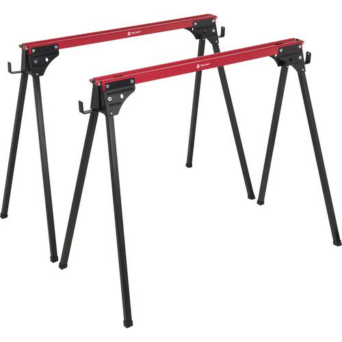 TOOLCRAFT TO-10311633 Stahl Sägebock klappbar 230 kg (B x T) 965 mm x 480 mm 3.9 kg 2 St.