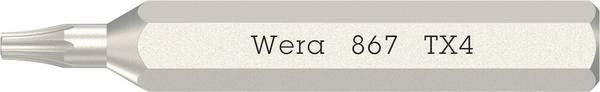 Wera 05058102001 867 Micro TORX® Torx-Bit Antrieb: 1/4" (6.3 mm) Abtrieb: TORX TX 4 30 mm