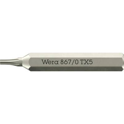 Wera 05058130001 867 Micro TORX® Torx-Bit Antrieb: 1/4" (6.3 mm) Abtrieb: TORX TX 5 30 mm-0