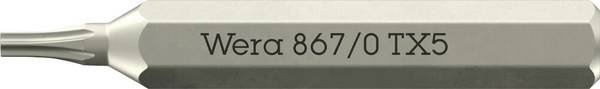 Wera 05058130001 867 Micro TORX® Torx-Bit Antrieb: 1/4" (6.3 mm) Abtrieb: TORX TX 5 30 mm