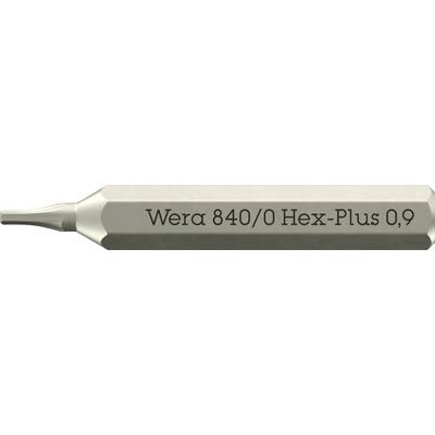 Wera 05058108001 840 Micro Sechskant-Bit Antrieb: 4 mm Abtrieb: Innen-Sechskant 0.9 mm 30 mm-0