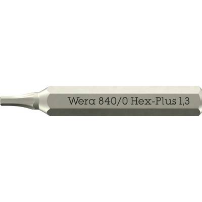 Wera 05058109001 840 Micro Sechskant-Bit Antrieb: 1/4" (6.3 mm) Abtrieb: Innen-Sechskant 1.3 mm 30 mm-0