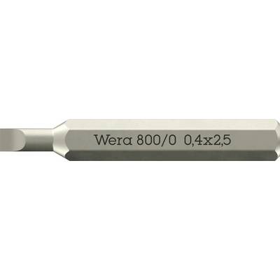 Wera 05058101001 800 Micro Schlitz-Bit Antrieb: 5/32" (4 mm) Abtrieb: Kreuzschlitz Phillips 2.5 mm-0