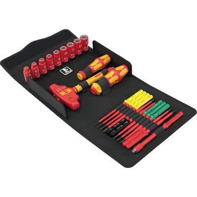 Wera Kraftform Kompakt VDE 24 Allrounder Set 1 VDE Wechselklingen-Set Kreuzschlitz Phillips, Kreuzschlitz Pozidriv, TORX-0