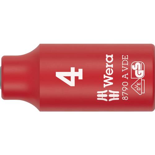 Wera 8790 A VDE 05005930001 Außen-Sechskant Steckschlüsseleinsatz 4 mm