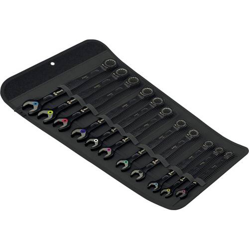 Wera 05020017001 6000 Joker Black Edition 11 Set 1 Maul-Ringratschenschlüssel-Satz Schlüsselweite (Metrisch) 8 - 19 mm