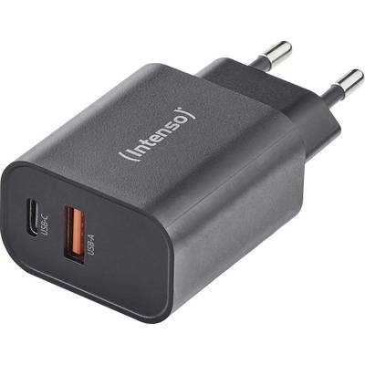 Intenso W30AC black Adapter 30 W USB-A, USB-C® Schwarz-0