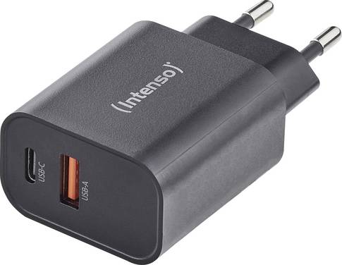 Intenso W30AC black Adapter 30 W USB-A, USB-C® Schwarz
