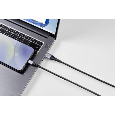 Intenso USB-C® Kabel USB-C® Stecker, USB-C® Stecker 1.5 m Schwarz hochflexibel 7901000-8