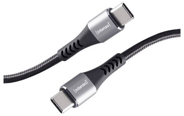 Intenso USB-C® Kabel USB-C® Stecker, USB-C® Stecker 1.5 m Schwarz hochflexibel 7901000