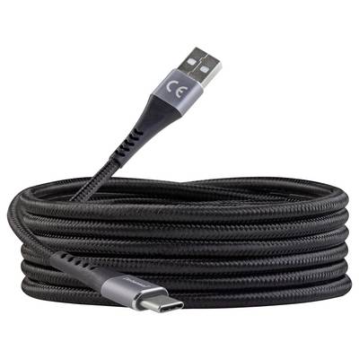 Intenso USB-C® Kabel USB-C® Stecker, USB-C® Stecker 1.5 m Schwarz hochflexibel 7901000-3