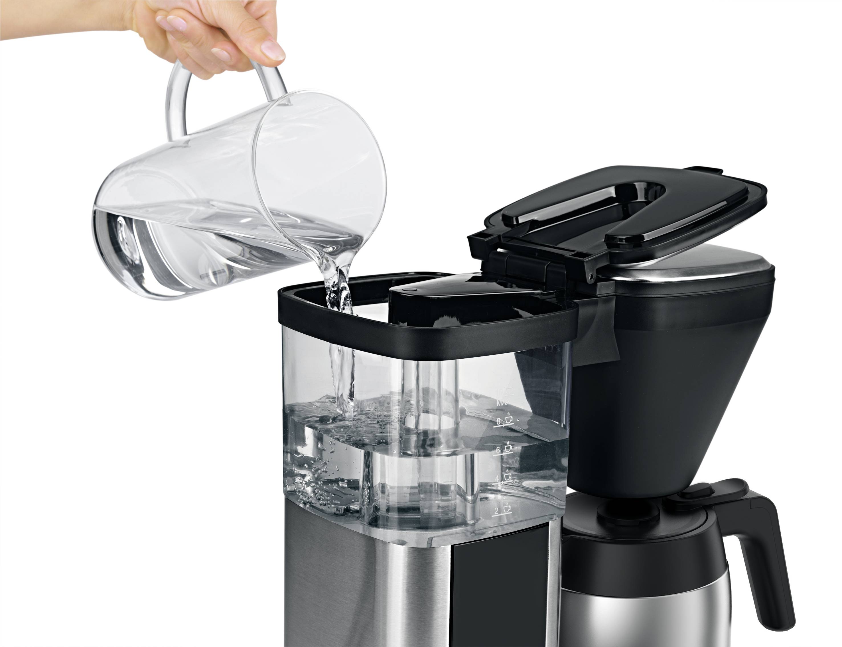 BEEM 03890 Kaffeemaschine Schwarz, Silber Fassungsvermögen Tassen=10 Isolierkanne, Timerfunktion, Warmhaltefunktion-5