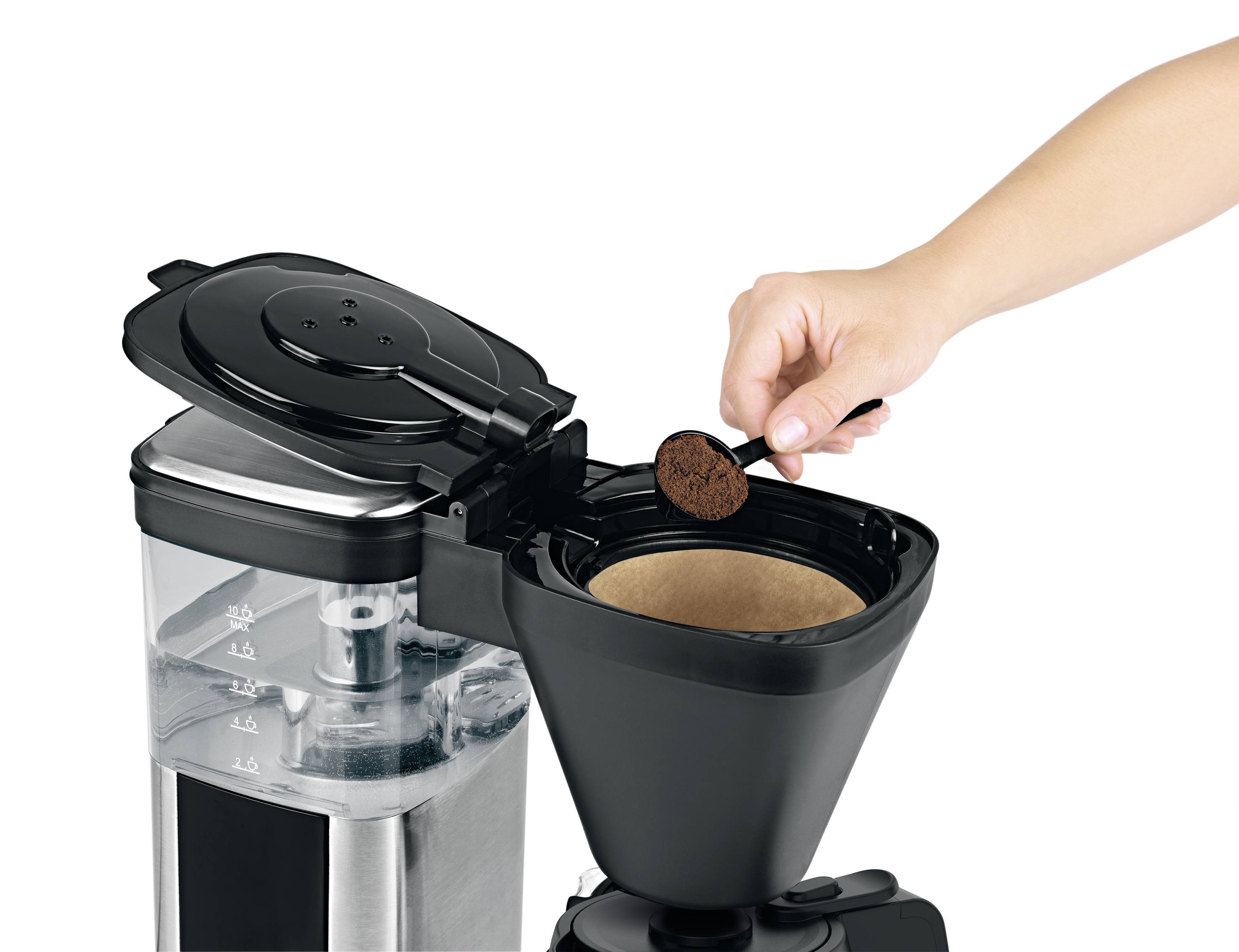 BEEM 03890 Kaffeemaschine Schwarz, Silber Fassungsvermögen Tassen=10 Isolierkanne, Timerfunktion, Warmhaltefunktion-6