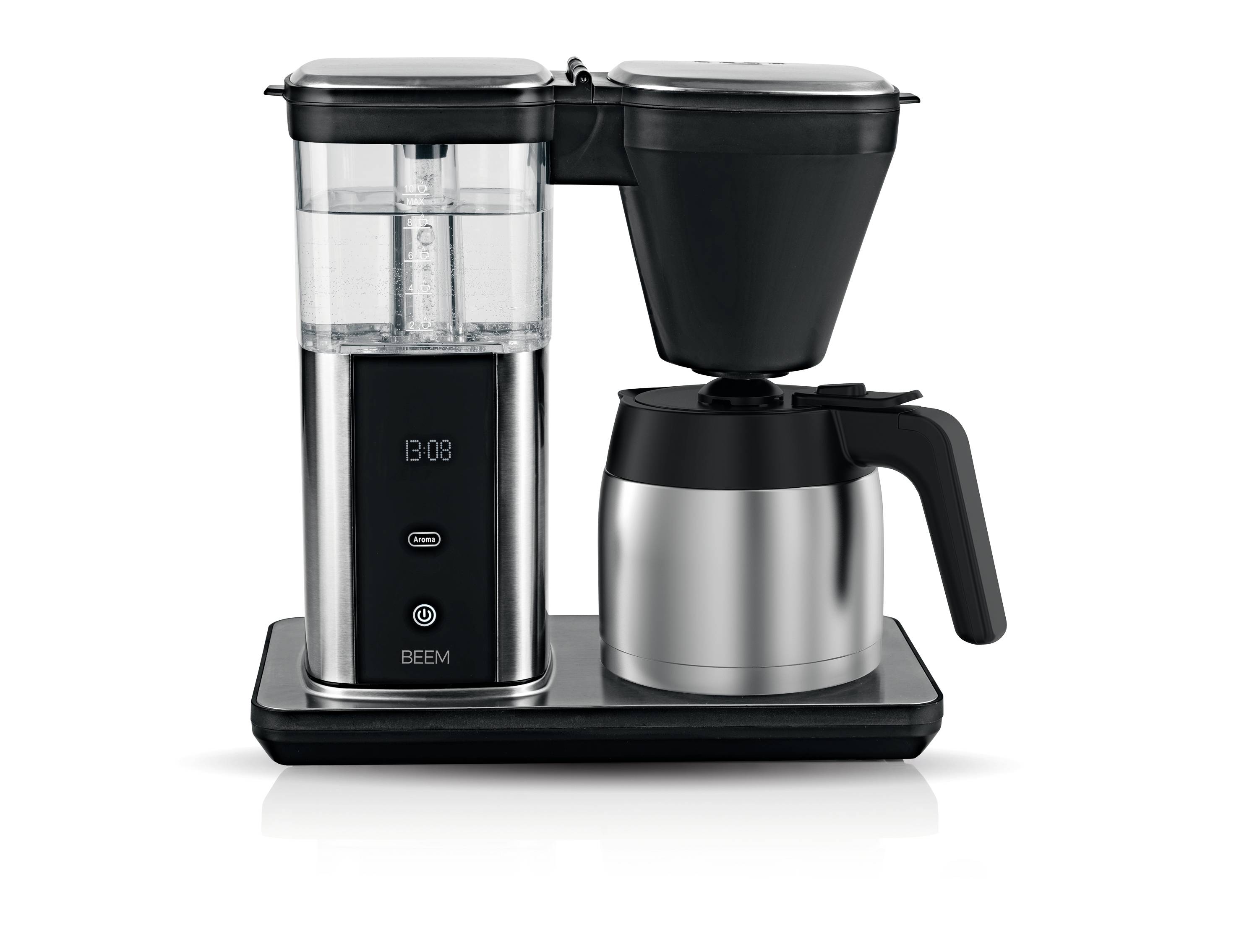 BEEM 03890 Kaffeemaschine Schwarz, Silber Fassungsvermögen Tassen=10 Isolierkanne, Timerfunktion, Warmhaltefunktion-8