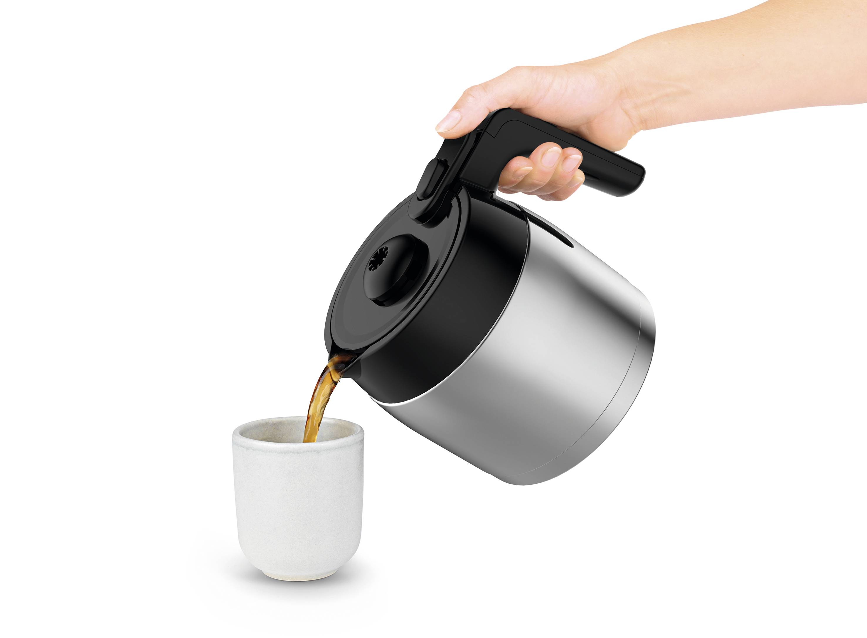 BEEM 03890 Kaffeemaschine Schwarz, Silber Fassungsvermögen Tassen=10 Isolierkanne, Timerfunktion, Warmhaltefunktion-9