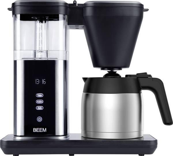 BEEM 03890 Kaffeemaschine Schwarz, Silber  Fassungsvermögen Tassen=10 Isolierkanne, Timerfunktion, Warmhaltefunktion