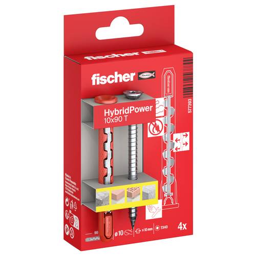 Thumbnail - Fischer 577393 HybridPower Dübelset 90 mm 4 St.