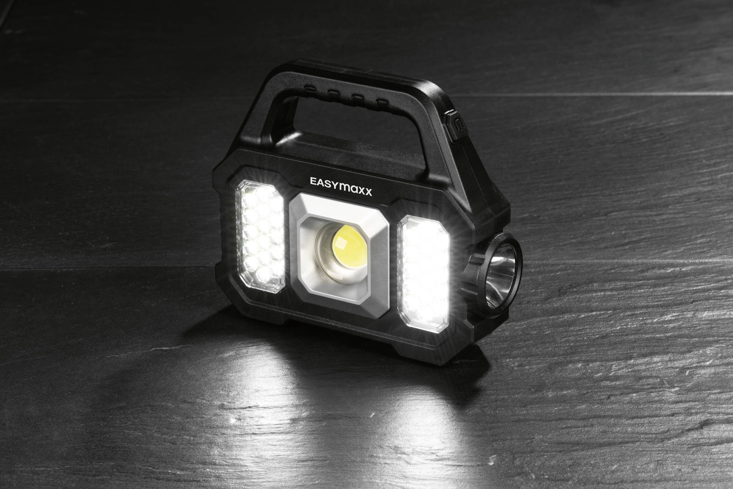 easymaxx 12899 LED, COB LED Arbeitsleuchte akkubetrieben, solarbetrieben-6