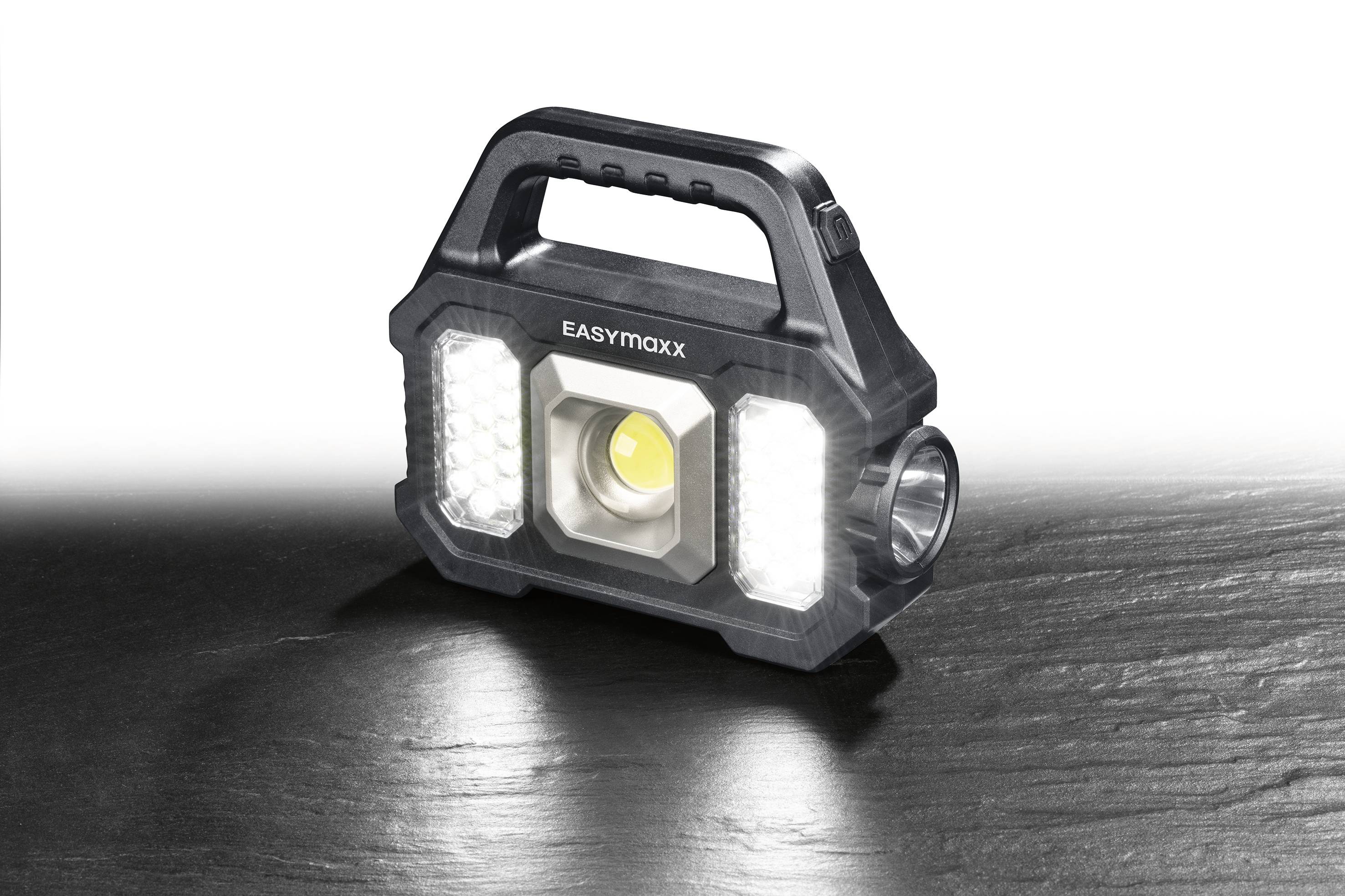 easymaxx 12899 LED, COB LED Arbeitsleuchte akkubetrieben, solarbetrieben-17