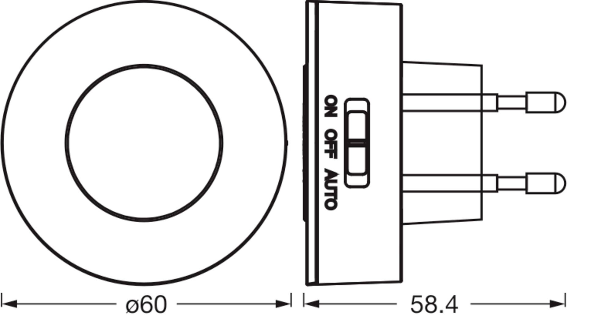 OSRAM HOMELIGHTING LUNETTA BACKLIGHT ELLIPSE 830 White 4099854444333 Wandleuchte 0.31 W Weiß-4