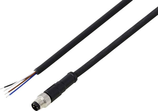 TRU COMPONENTS TC-13752032 Anschlussleitung M8 x 1 Stecker, gerade 5 m Polzahl Sensoren: 4 1 St.