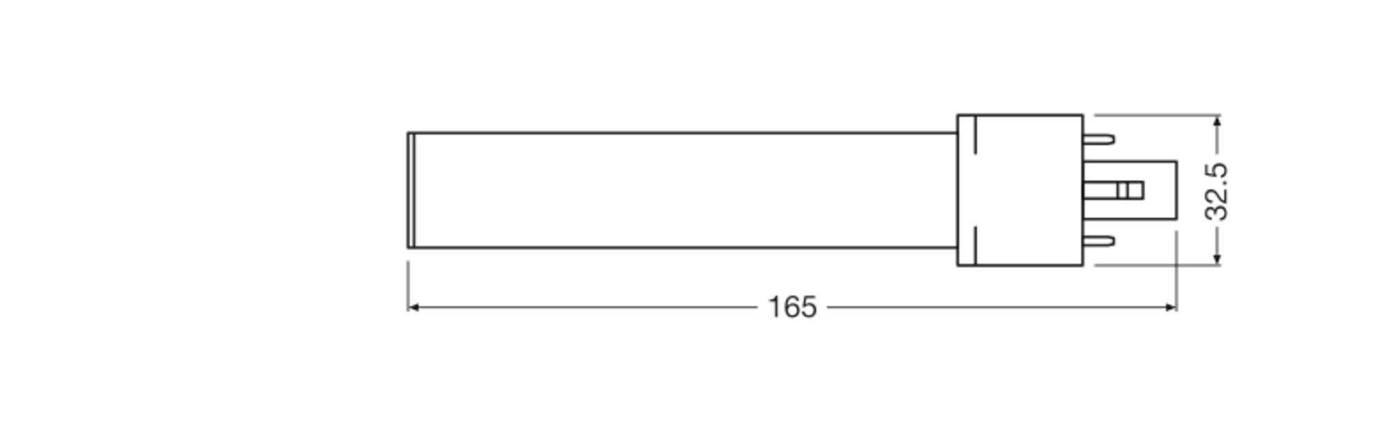 OSRAM HOMELIGHTING 4099854502491 LED-Röhre EEK D (A - G) G23 Leuchtstoffröhre 4 W Tageslichtweiß (Ø) 32.5 mm 1 St.-1