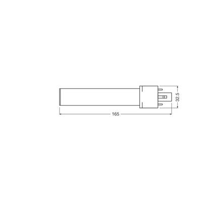 OSRAM HOMELIGHTING 4099854502491 LED-Röhre EEK D (A - G) G23 Leuchtstoffröhre 4 W Tageslichtweiß (Ø) 32.5 mm 1 St.-1