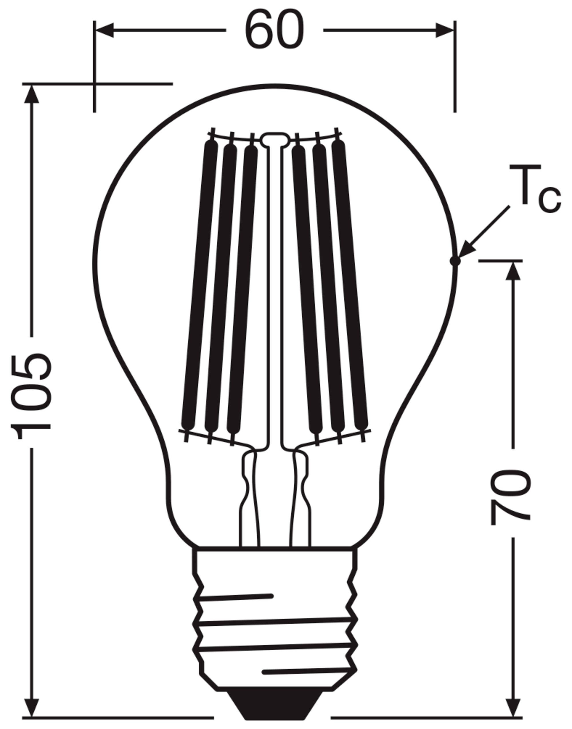 OSRAM HOMELIGHTING 4099854348075 LED EEK A (A - G) E27 7.2 W Kaltweiß 3 St.-3