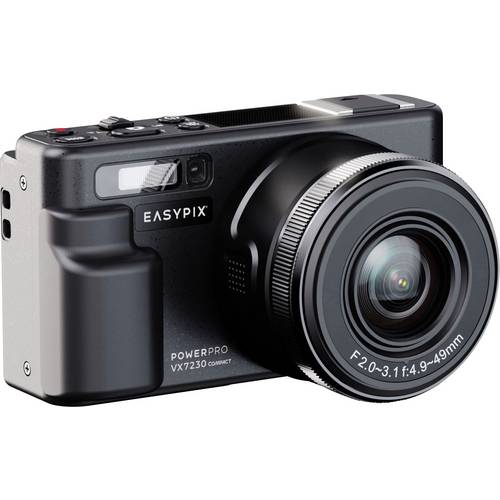 Easypix PowerPro VX7230 Compact Digitalkamera 72 Megapixel Opt. Zoom: 10 x 4K-Video, Bildstabilisierung, Blitzschuh, Kla...
