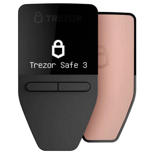 Thumbnail - Trezor Safe 3 Hardware Wallet SLATS3GR0B1100 USB-C®