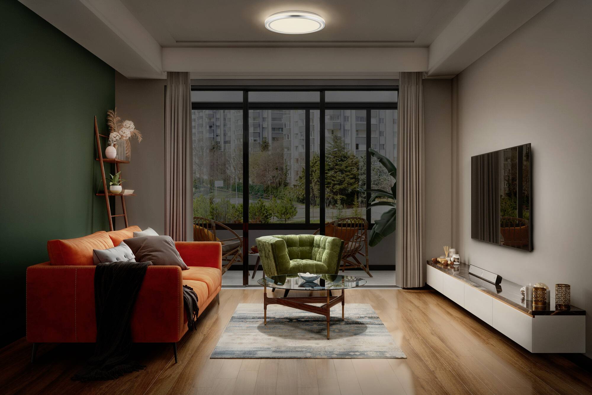 OSRAM HOMELIGHTING 4099854448065 Orbis Helman 295MM 16W 830 White and Silver Deckenleuchte LED 16 W Silber-3