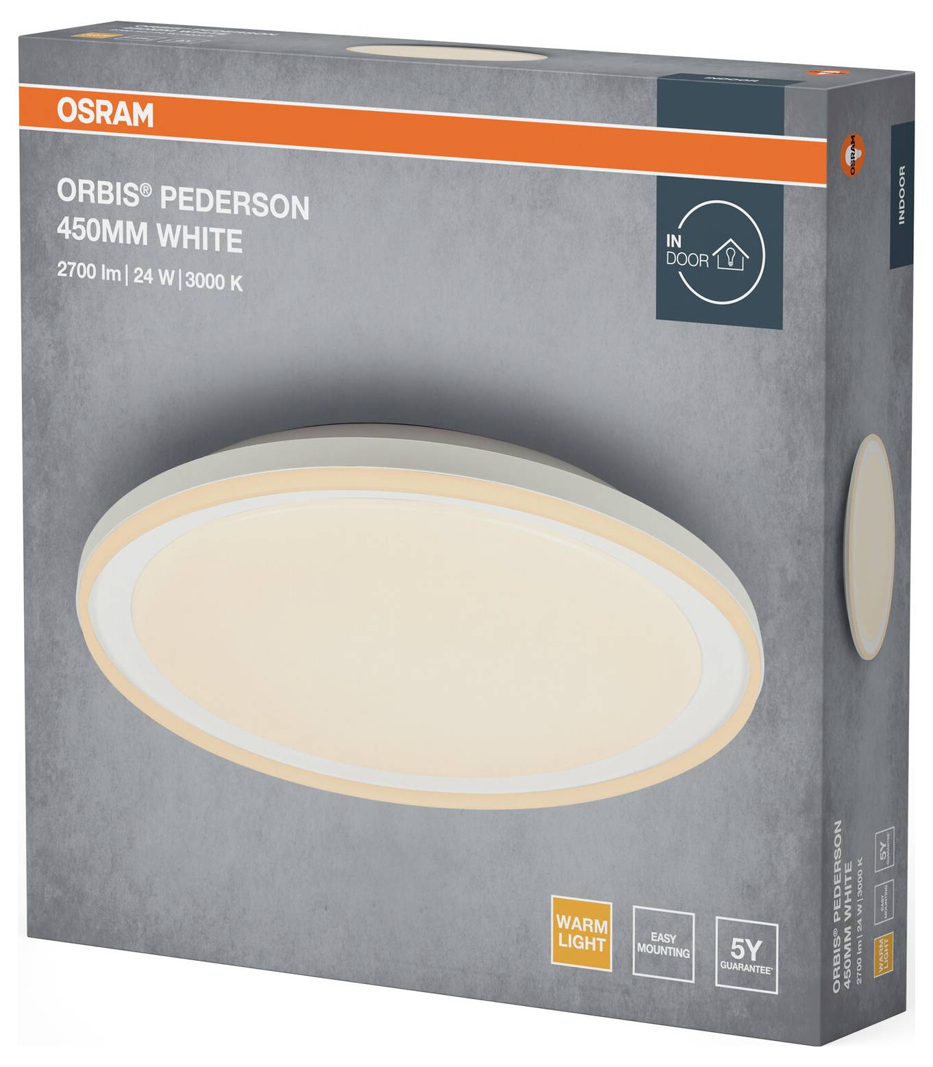 OSRAM HOMELIGHTING 4099854449789 Orbis Pederson 450MM 24W 830 White Deckenleuchte LED LED 24 W Weiß-2